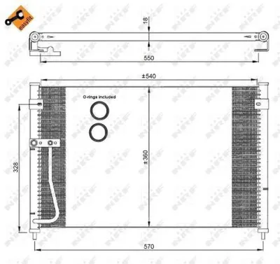 Image de Condensateur De Climatisation Mazda 626 98-02