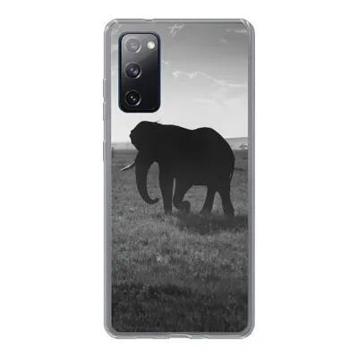 Produktbild von MuchoWow® Handyhülle Schutzhülle Hülle für Samsung Galaxy S20 FE Elefant - Einfarbig - Tiere - Schwarz und weiß Silikon Softcase Handy Hülle - Abdeckung