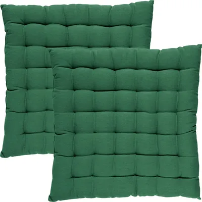 Produktbild von REDBEST Stuhlkissen Tulsa" 2er-Pack dunkelgrün 40x40x3 cm"