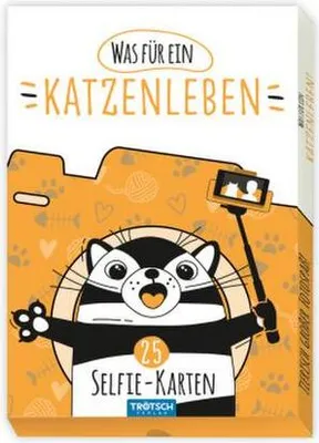 Produktbild von Trötsch Kartenset Selfiekarten Was für ein Katzenleben