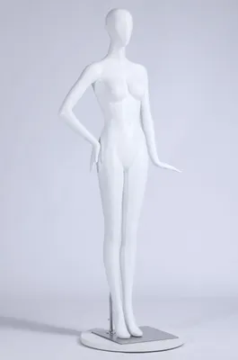 Produktbild von S-13 Frau Weiblich Schaufensterpuppe Abstrakter Kopf Männliche Weiblich schöne abstrakte weiß Matt