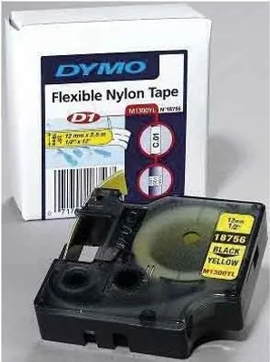 Produktbild von DYMO     Rhino Band Polyes. 19mmx5.5m schwarz->weiß