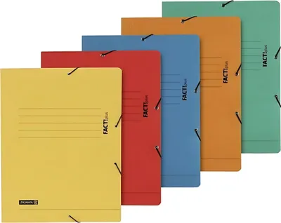 Produktbild von BRUNNEN Sammelmappe A4 FACT! mit Gummizug sortiert 102015495