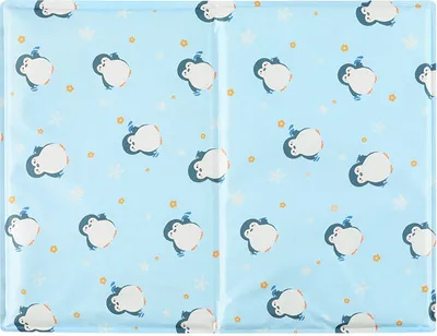 Produktbild von Kühlmatte für Hunde, strapazierfähige Kühlmatte für Haustiere, Ungiftiges Gel, Selbstkühlende Kissen, ideal für Hunde Katzen im heißen Sommer (45x60cm,Pinguin)