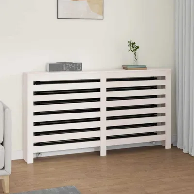 Produktbild von "2026 Promotion" Heizkörperverkleidung Weiß 153x19x84 cm Massivholz Kiefer - Klima- & Heizgeräte Zubehör CC28902