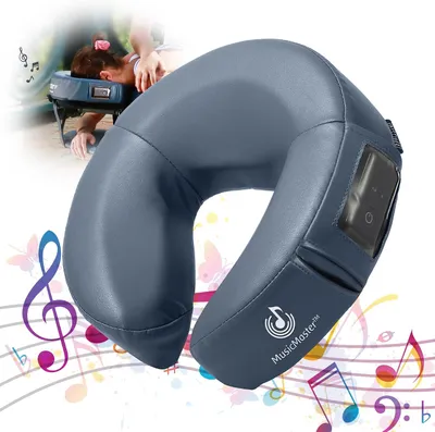 Productafbeelding van Muziekmaster Crescent Ronde Hoogwaardige Geluids-neksteun Kussen - Bluetooth Massagekussen