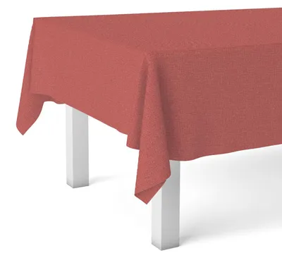 Tischdecke aus Tischfolie, rot, 260 x 140 cm, rechteckig
