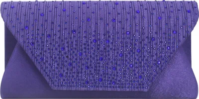 Produktbild von Damen Clutch Abendtasche Unterarmtasche Umhängetasche mit Strass-Steinen und Abnehmbarer Kette
