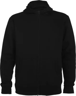 Image de Roly - Hoodie "Montblanc" avec fermeture éclair sur toute la longueur pour homme/femme unie PF4276 (XXL) (Noir)