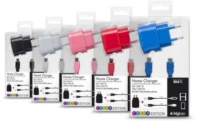 Produktbild von BigBen AC Adapter Color Edition (DSi,DSi XL,3DS,3DSXL)