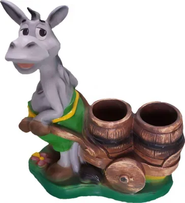 Produktbild von Esel Figur Garten Statue Skulptur Figuren Skulpturen Dekoration Deko 628