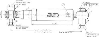 Produktbild von AL-KO Achsstoßdämpfer Octagon 1500-3000 kg für PKW-Anhänger & Trailer