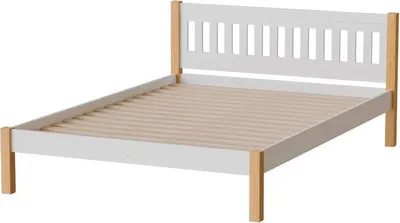Obrázek produktu pro Manželská postel 140x200 MAXTON - dub / bílá