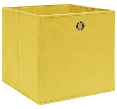 Image de Lot de 4 boîtes de rangement pliables en tissu non tissé