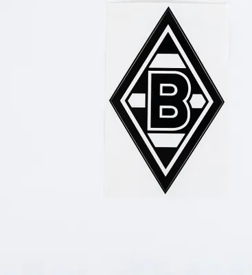Produktbild von Borussia M´Gladbach Edelaufkleber Raute Schwarz gr