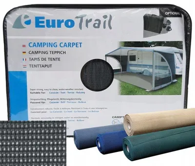 Obrázok produktu pre Eurotrail ETGS00280400, Koberec, Polyvinylchlorid (PVC), Uhlie, 500 g/m², 2500 mm, 3000 mm
