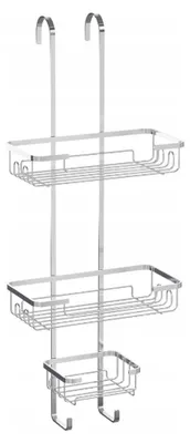 Produktbild von SEPIO Duschablage Silber, Badezimmer Organizer , Duschablage zum Hängen, Duschregal Organizer, Shower Shelf 63,5x25x17,5 cm