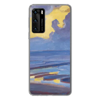 Produktbild von MuchoWow® Handyhülle Schutzhülle Hülle für Huawei P40 Am Meer - Piet Mondrian Silikon Softcase Handy Hülle - Handytasche
