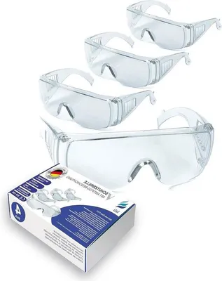 Produktbild von Schutzbrille P1S1 kratzfest mit UV-Schutz und Anti-Kondens-Schicht - transparent - Brillengestell - Sportbrille