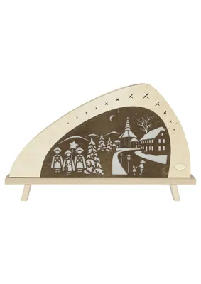 Obrázok produktu pre Vianočné osvetlenie Seiffen LED osvetlenie hnedé ŠxVxH 52x32x6cm NOVINKA