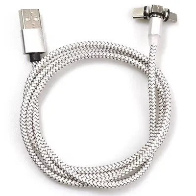 Image de Câble USB 3 en 1 Magnétique Argenté KP30707