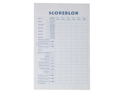 Obrázok produktu pre Haza – Blokučkové zošity Yahtzee, formát 94x145 mm, 250 listov | balenie 5 kusov