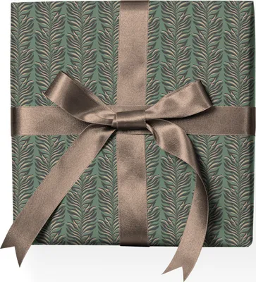 Produktbild von Tropisches grafisches Geschenkpapier mit tropischen Blatt-Ranken, grün - G22136, 32 x 48cm