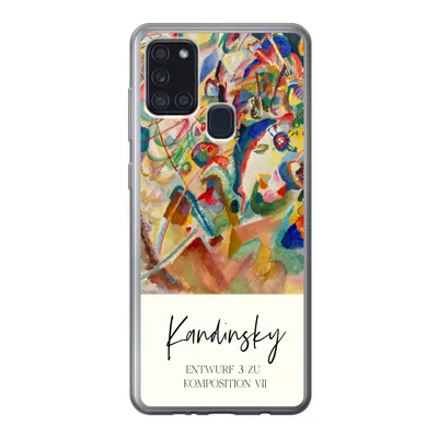 Produktbild von MuchoWow® Handyhülle Schutzhülle Hülle für Samsung Galaxy A21s Entwurf 3 zu komposition VII - Kandinsky - Alte Meister Silikon Softcase Handy Hülle - Hartschale