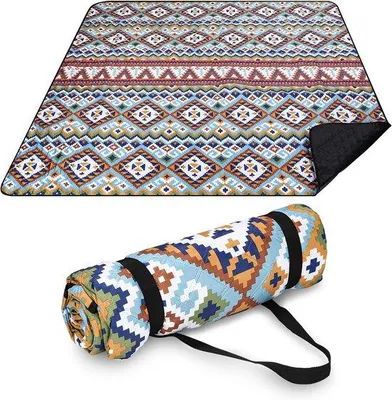 Produktbild von Picknickdecke, 200 x 200 cm - Wasserdicht und zusammenfaltbar, ideal für Strand und Garten