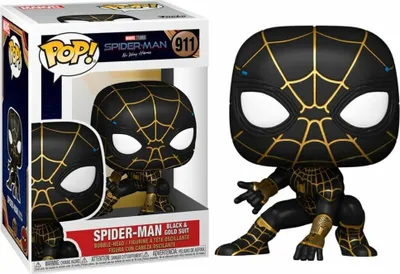 Produktbild von Marvel Spider-Man - Spider-Man Black & Gold Suit 911 - Funko Pop! - Vinyl Figur