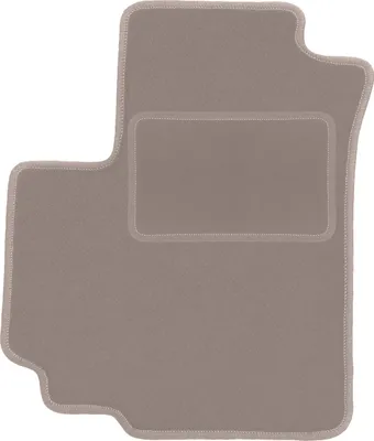 Produktbild von Fahrerfußmatte Velours beige passend für Suzuki Swift V 5D (2010-2016, hatchbachk) – mit Befestigungen – passgenau