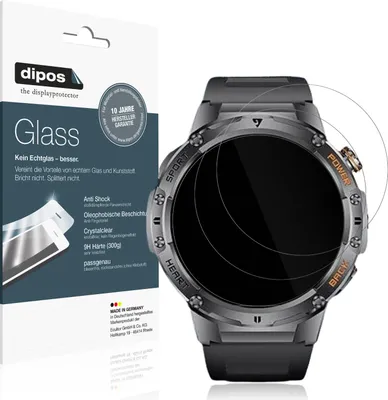 Produktbild von 2x Schutzfolie für ESFOE EF7-I - Anti-Shock 9H Folie dipos Glass Kunststoffglas