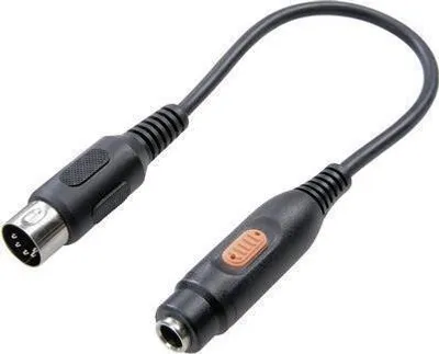 Produktbild von SpeaKa Professional SP-7870312, DIN (5-pin), Männlich, 6.35mm, Weiblich, 0,2 m, Schwarz
