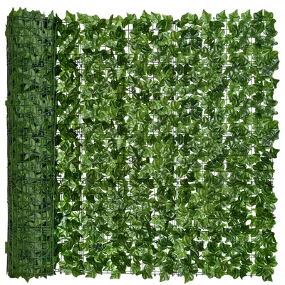 Image de DearHouse, panneau de protection visuelle en faux lierre, protection murale, 99,8 x 609,9 cm, artificiel
