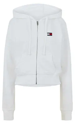 Produktbild von Tommy Jeans - Hoodie mit durchgehendem Reißverschluss für Damen, kurz geschnitten, Regulär GT20093 (40 DE) (Ecru)