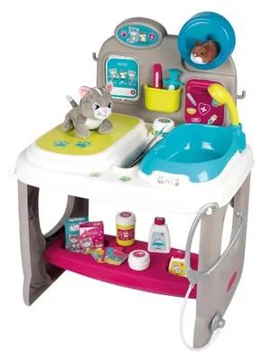 Image de Centre veterinaire 18 accessoires - soins des animaux - smoby - 340404 - cabinet medical, docteur