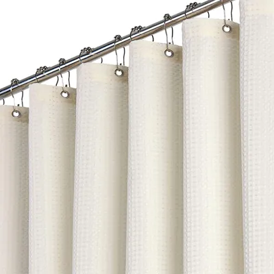 Image de Rideau de douche à motif nid d'abeille, 180 x 200 cm