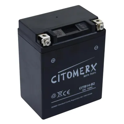 Image de Batterie gel CIT YB14-B2, 12 V 14 Ah, pôle positif à gauche, DIN 51414