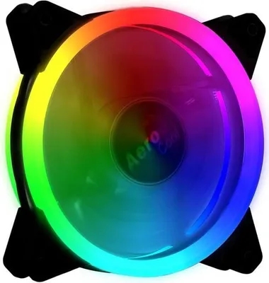 Produktbild von Aerocool Rev RGB, Ventilator, 12 cm, 1200 RPM, Schwarz