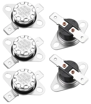 5x KSD301 Thermostat 10°C 10A NO Bakelit-Temperaturschalter