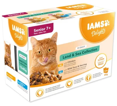 Image de Iams, sachets pour chats, 12x 85g