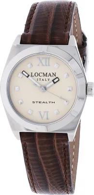 Produktbild von 0204A10A-00CINKPT Italy Damenuhr Stealth braun Ref. 0204A10 Locman