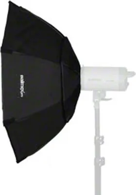 Produktbild von Walimex pro Octagon Plus Softbox - 900 x 900 x 450 mm - mit Diffusoren, Grid, golden-silbernem Einsatz und Tasche - Lichtformer für Porträt- und Peoplefotografie