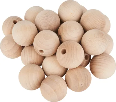 Produktbild von VBS Holzkugeln halbgebohrt "Ø 40 mm" 25 Stück