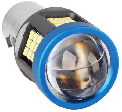 Produktbild von Motorrad-Scheinwerfer, Aluminiumleichtbau BA20D, weiße LED-Lampe, hohe Leuchtkraft