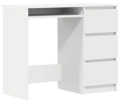 Productafbeelding van Compact Bureau 90 cm met Lade in Wit