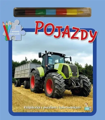 Imagen del producto de Pojazdy. Książeczka z Puzzlami, Kolorowankami i Kredką