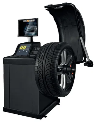Obrázek produktu pro Automatická vyvažovačka kol osobních a dodávkových vozidel, 230 V, 9 režimů, Rockforce