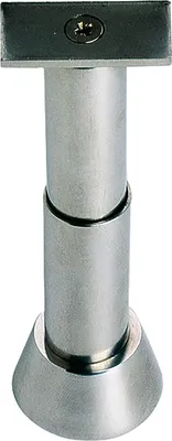 Produktbild von Trennwandstütze gerade, verstellbar Bodenabstand 100-125 mm, Edelstahl