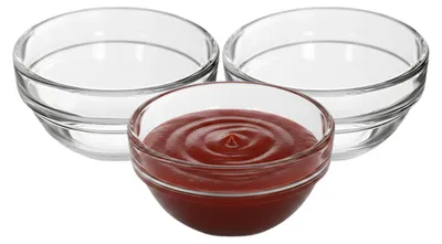Produktbild von Alessandro Kuchenschalen - 3x Stuck - Schalen - transparent - Glas - Ø 7,5 cm - stapelbar
